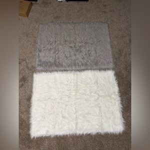 2 Furry Shag Area Rugs